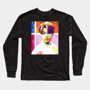 Jimin Colorful Background Long Sleeve T-Shirt